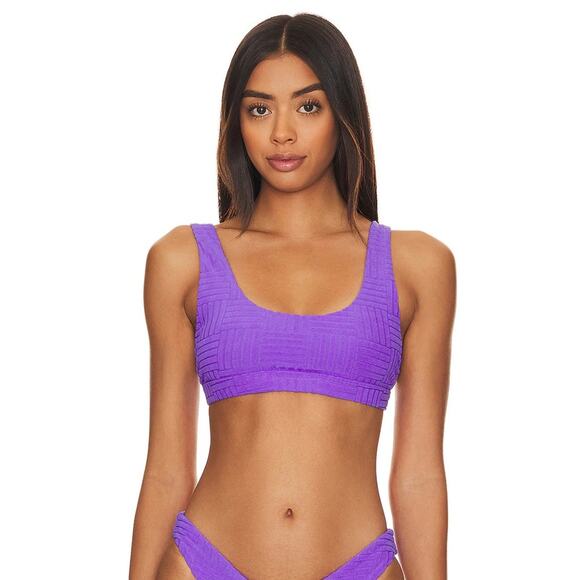 Beach Riot Peyton Ribbed Bikini Top Size Large - Picture 1 of 9
